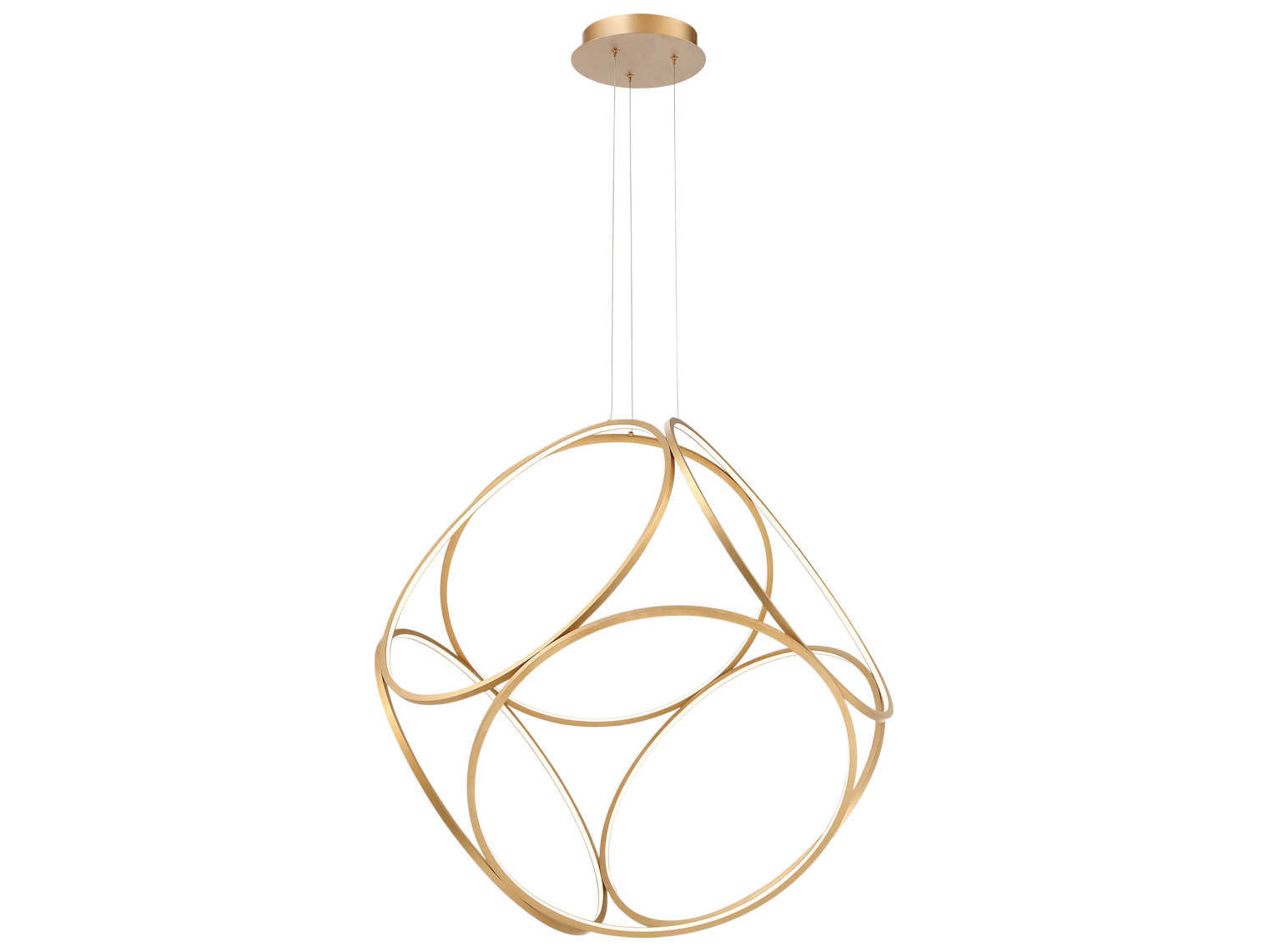 Eurofase Glenview 6-Light Gold LED Geometric Pendant