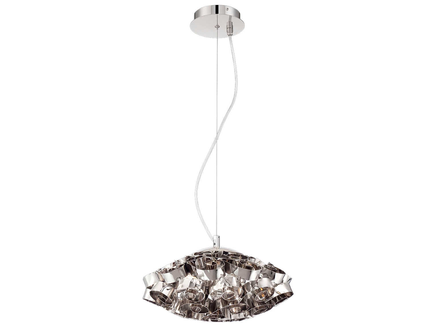 Eurofase Grace 3-Light Polished Nickel Pendant