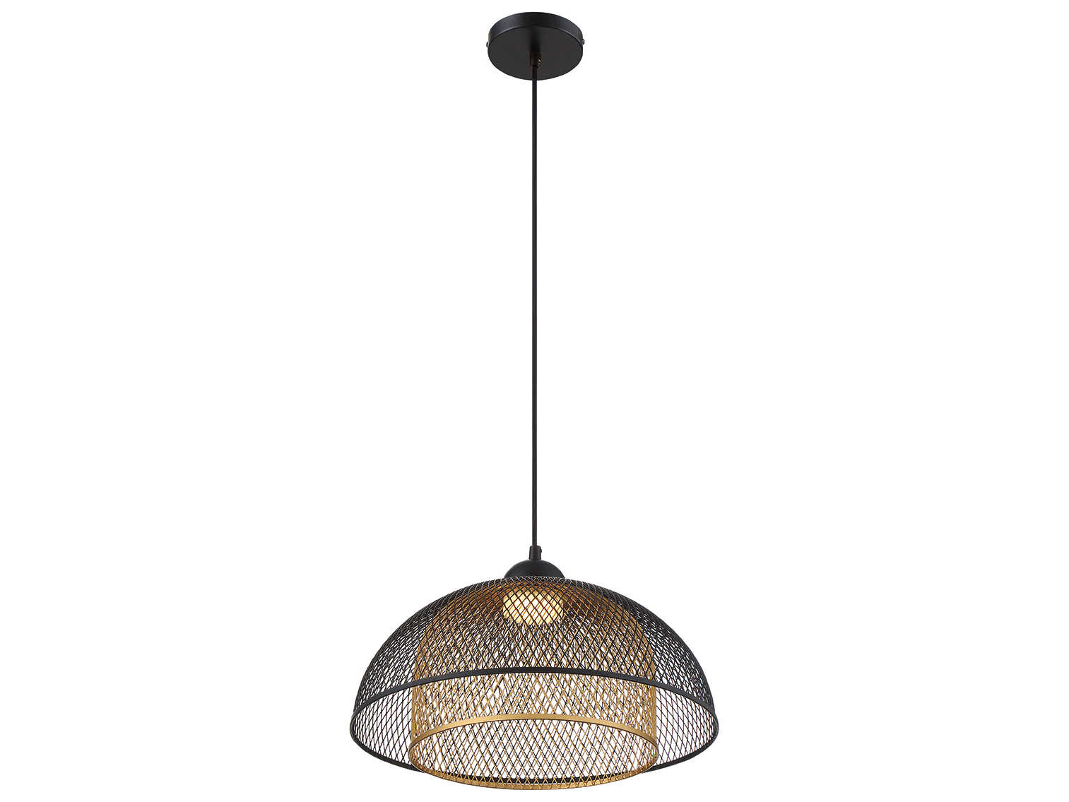 Eurofase Kenmore Black Gold LED Dome Pendant