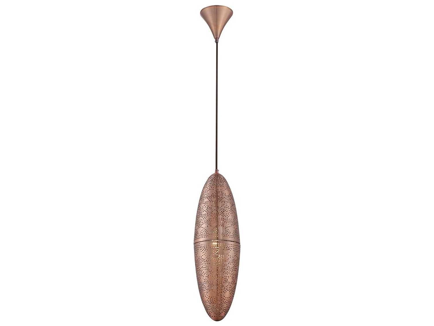 Eurofase Lozzo 1-Light Copper Mini Pendant