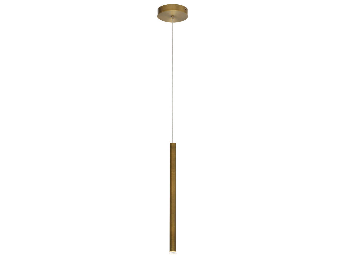 Eurofase Navada Antique Brass LED Cylinder Mini Pendant