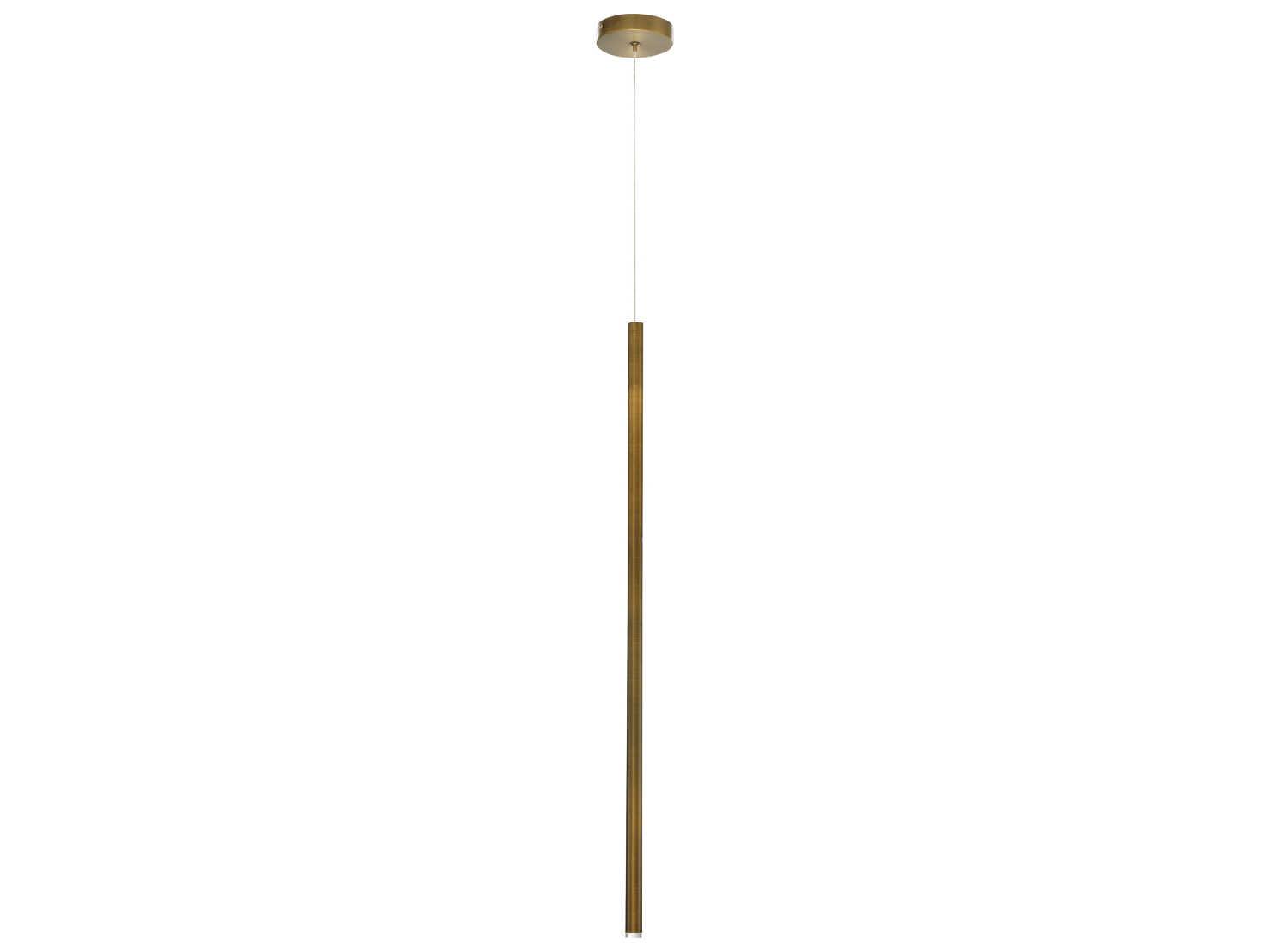 Eurofase Navada Antique Brass LED Cylinder Mini Pendant