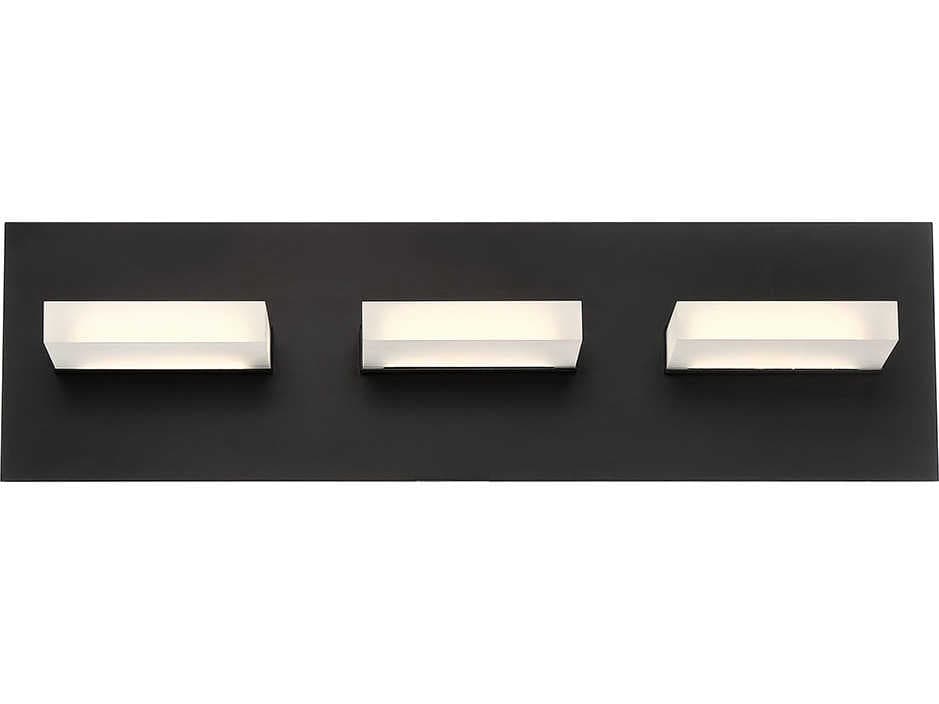 Eurofase Olson 3-Light Black LED Vanity Light