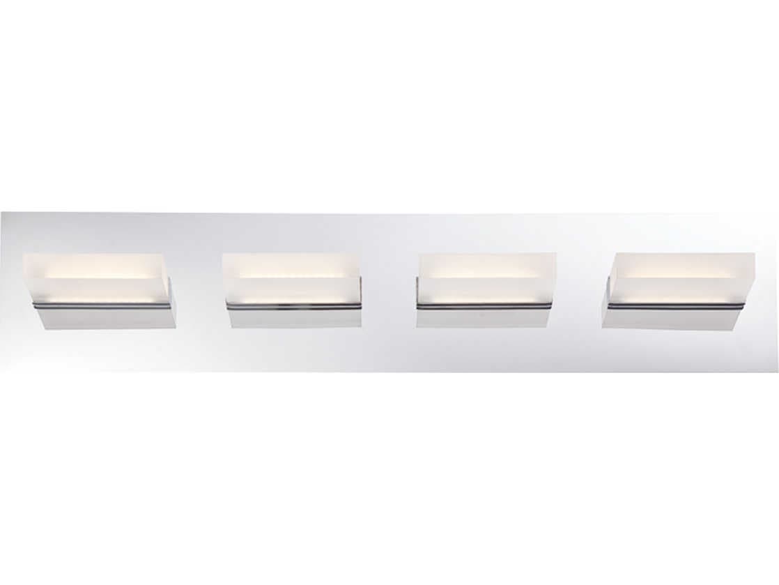 Eurofase Olson 4-Light Chrome LED Vanity Light