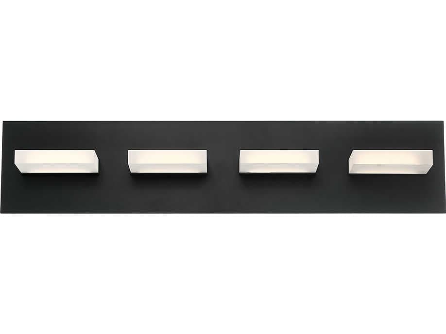 Eurofase Olson 4-Light Black LED Vanity Light