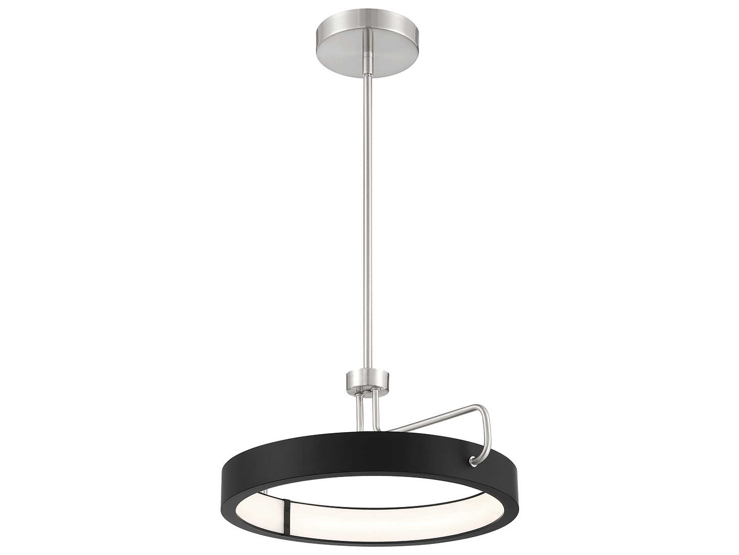 Eurofase Pemberton 1-Light Satin Nickel LED Round Pendant