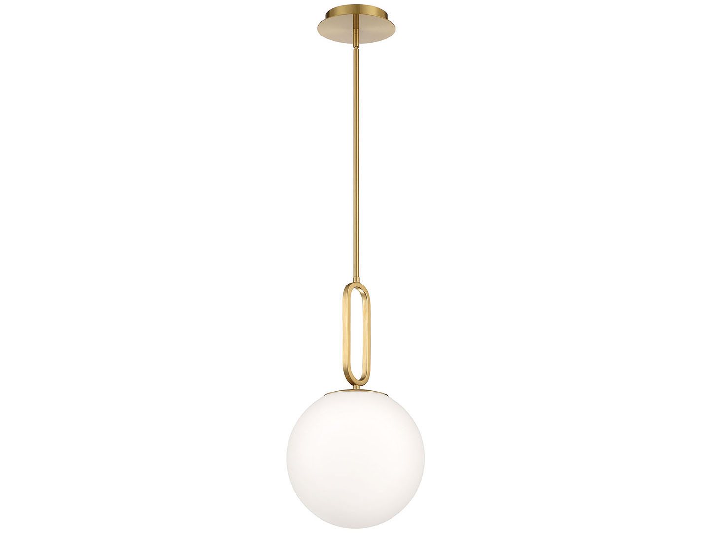 Eurofase Prospect 1-Light Gold Glass Globe Mini Pendant