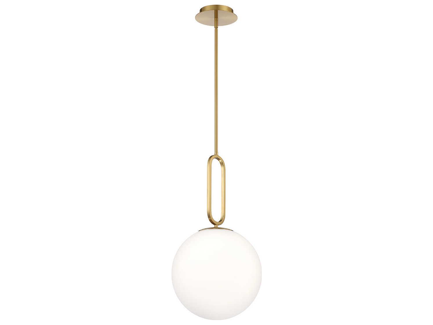 Eurofase Prospect 1-Light Gold Glass Globe Mini Pendant