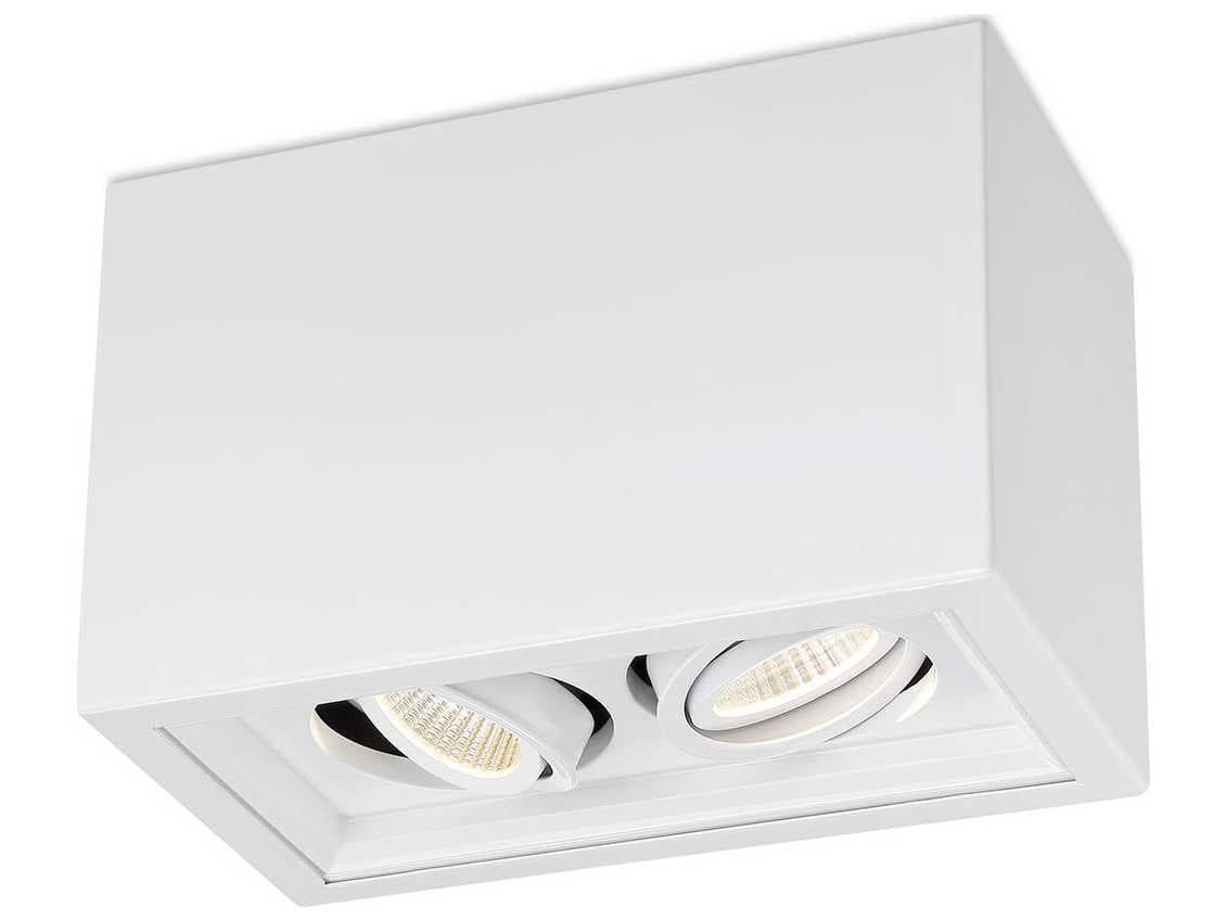 Eurofase Santo 2-Light White LED Flush Mount