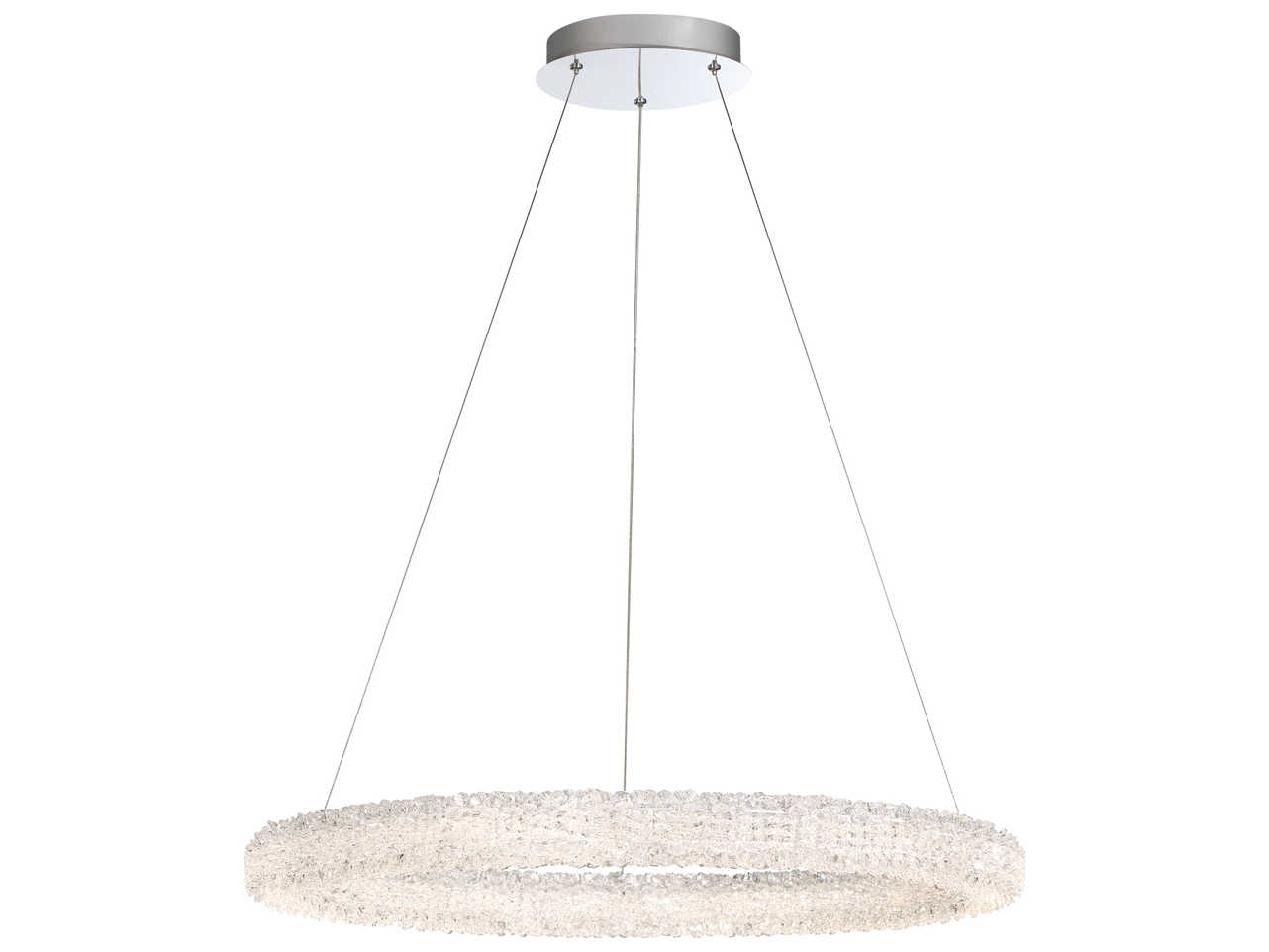 Eurofase Sassi Chrome Crystal LED Round Pendant
