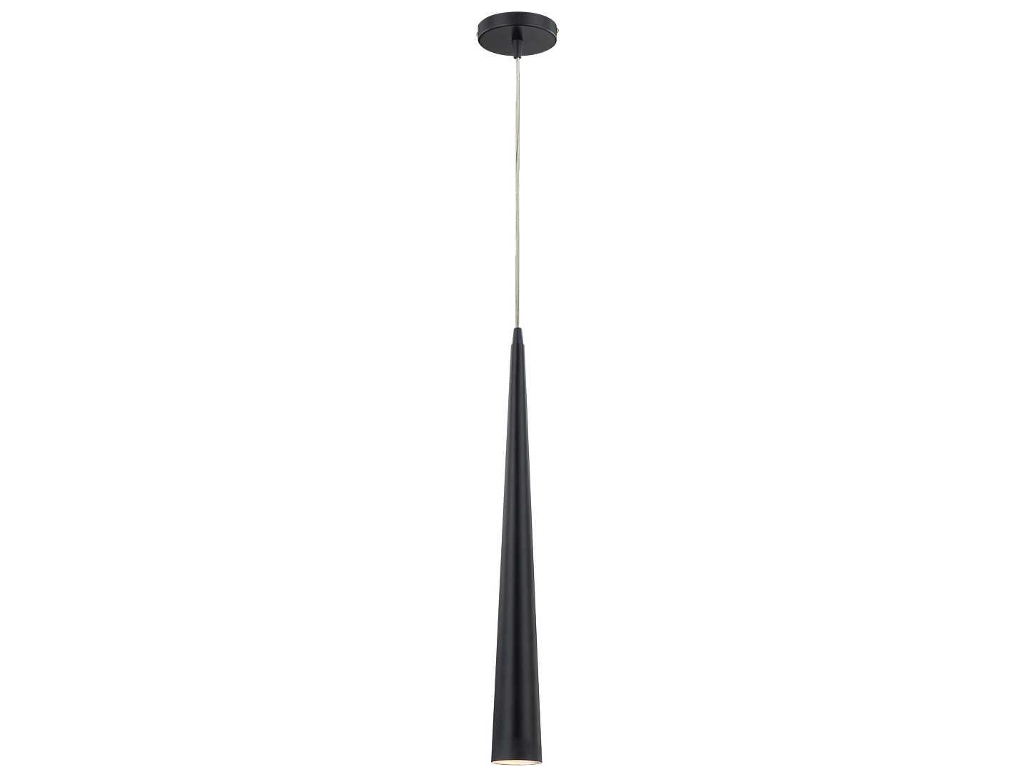Eurofase Sliver 1-Light Black Mini Pendant