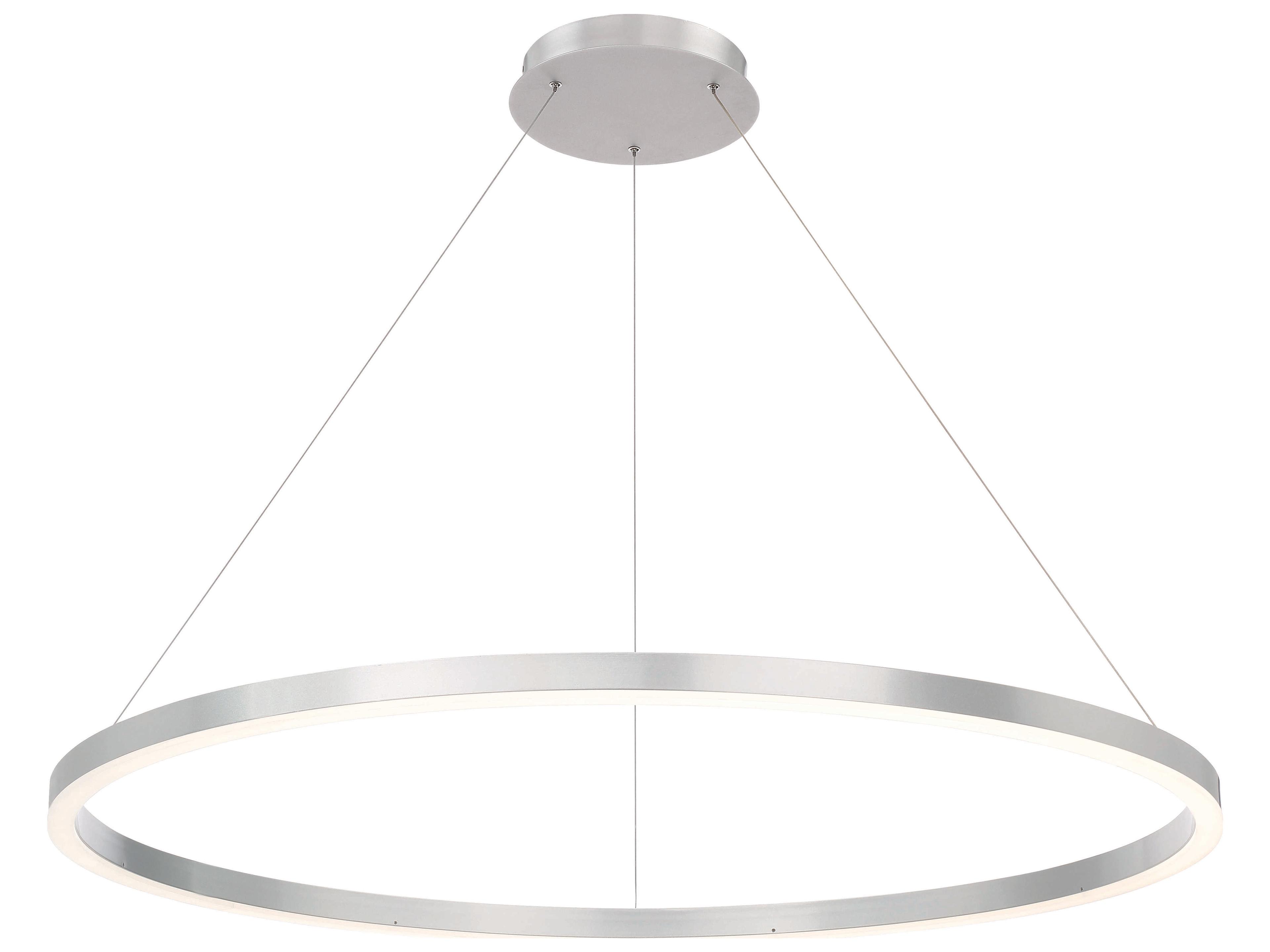 Eurofase Spunto 1-Light Silver LED Round Pendant