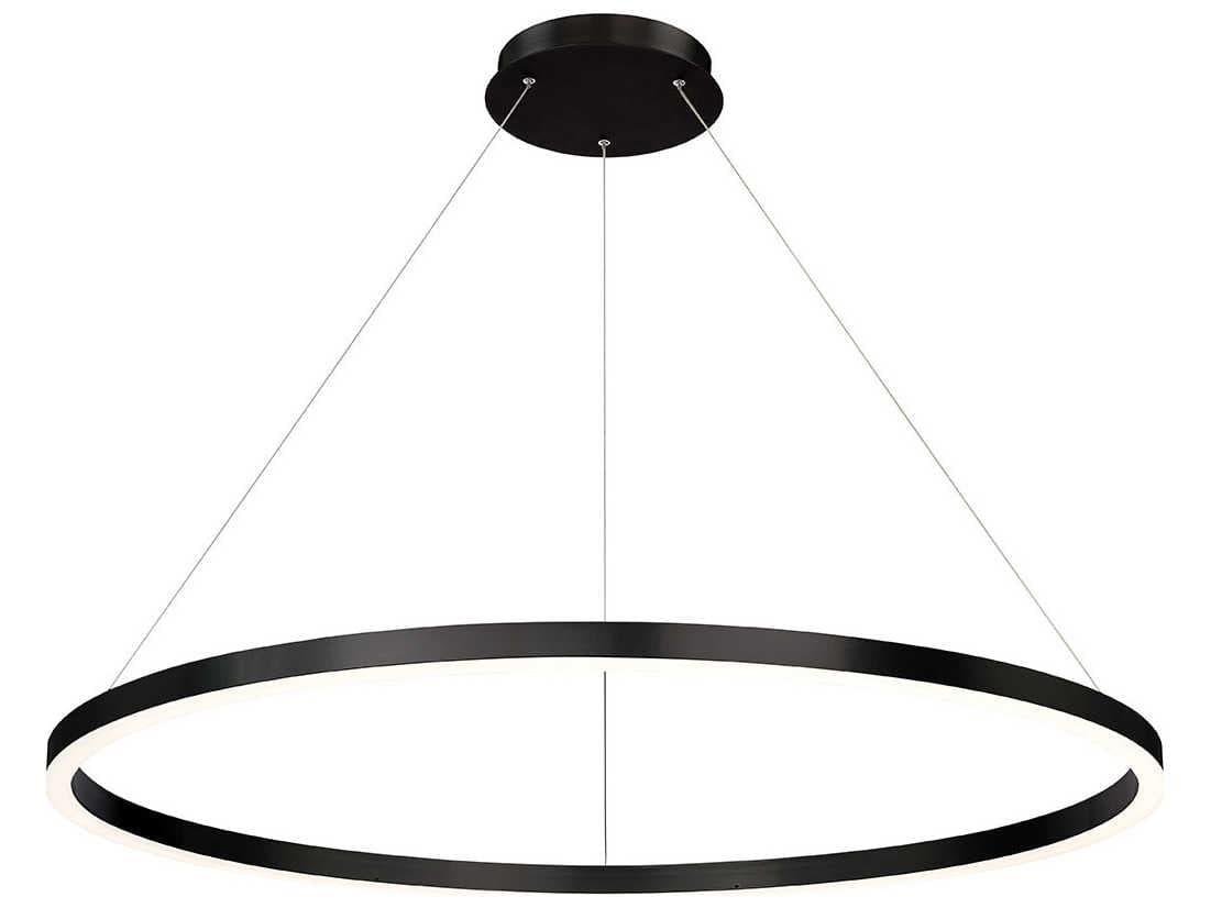 Eurofase Spunto 1-Light Matte Black LED Round Pendant