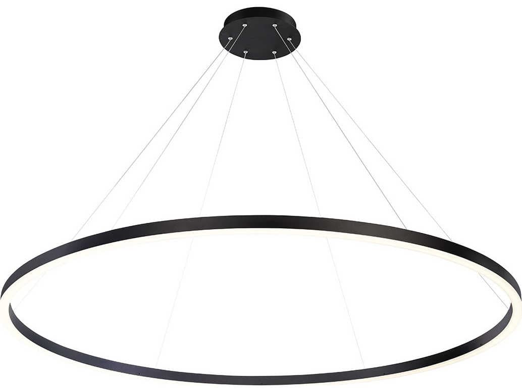 Eurofase Spunto 1-Light Matte Black LED Round Pendant