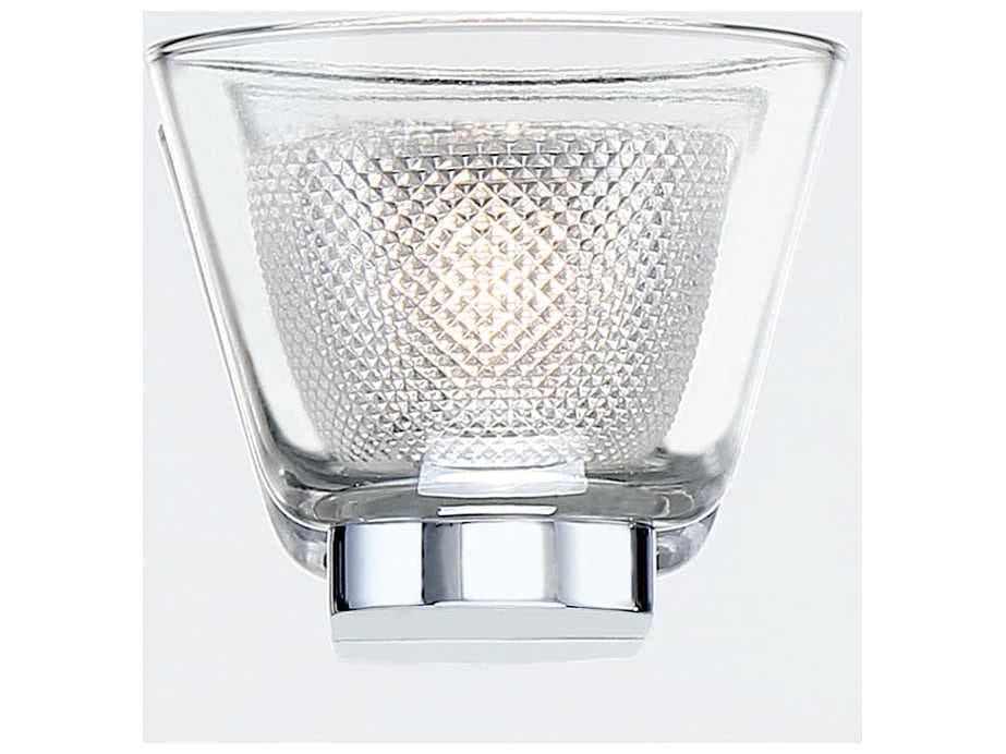 Eurofase Trent Chrome Glass LED Wall Sconce