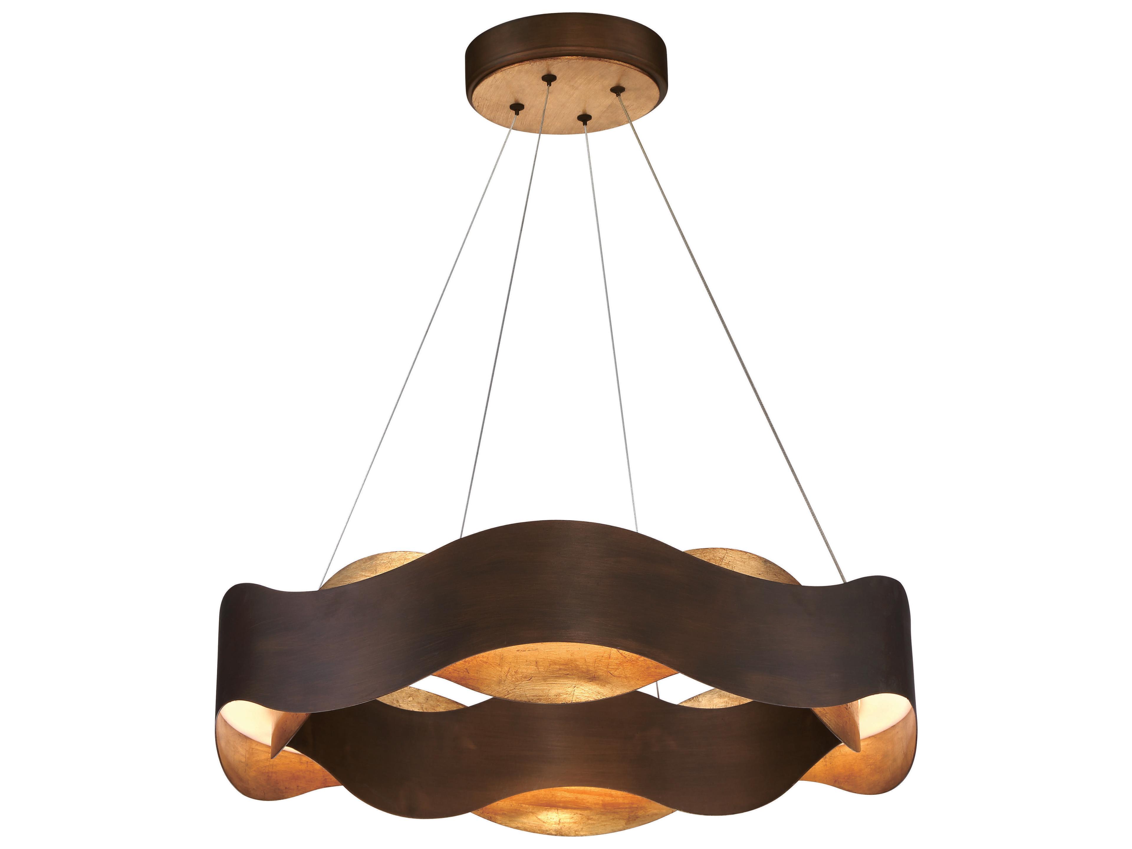 Eurofase Vaughan Bronze LED Round Tiered Pendant