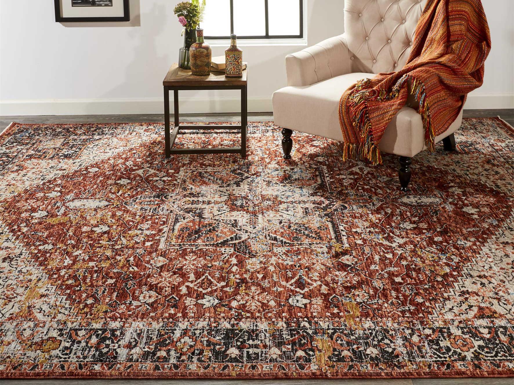 Feizy Rugs Caprio Bordered Area Rug