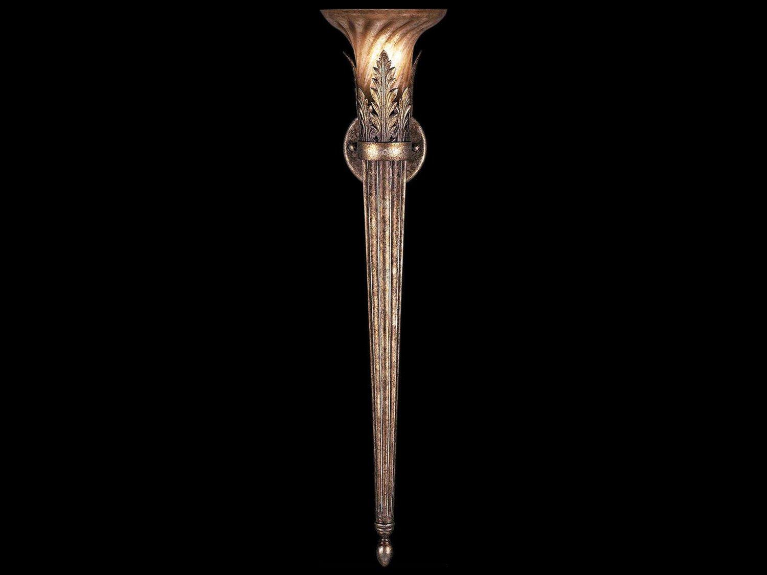 Fine Art Handcrafted Lighting A Midsummer Nights Dream Brown Glass Wall Sconce