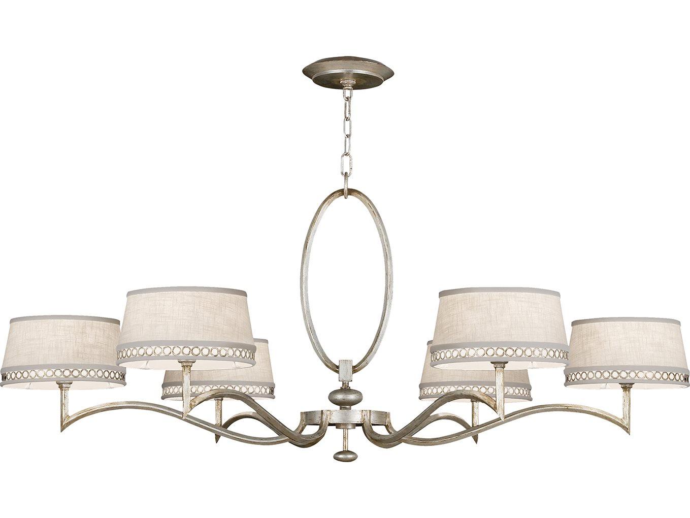 Fine Art Handcrafted Lighting Allegretto 6-Light Silver Empire Chandelier