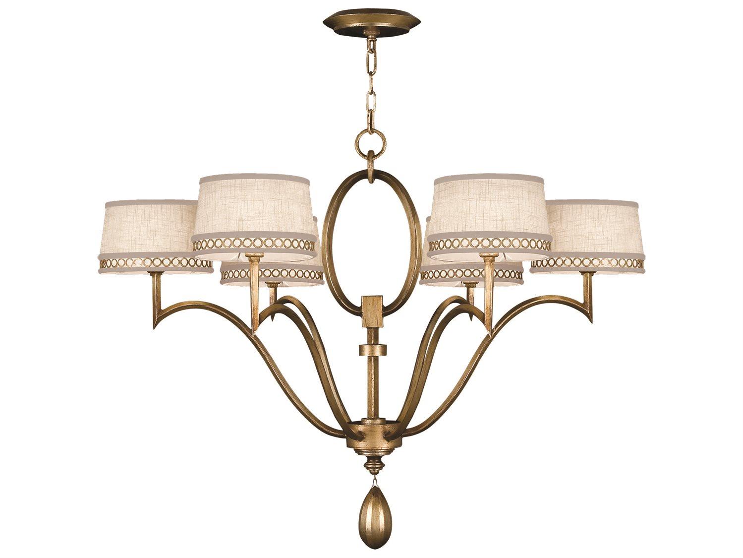 Fine Art Handcrafted Lighting Allegretto 6-Light Gold Empire Chandelier