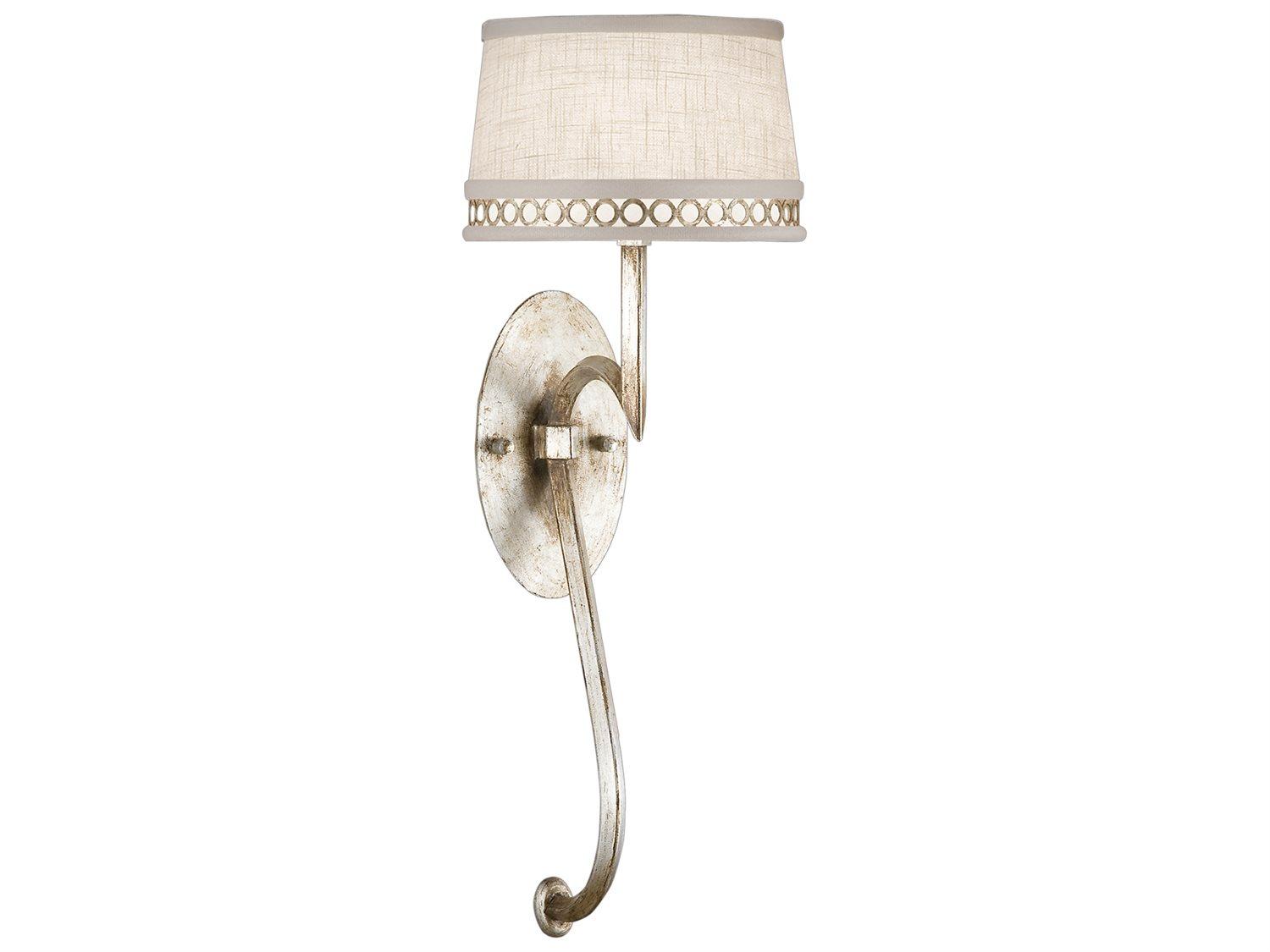 Fine Art Handcrafted Lighting Allegretto Silver Wall Sconce