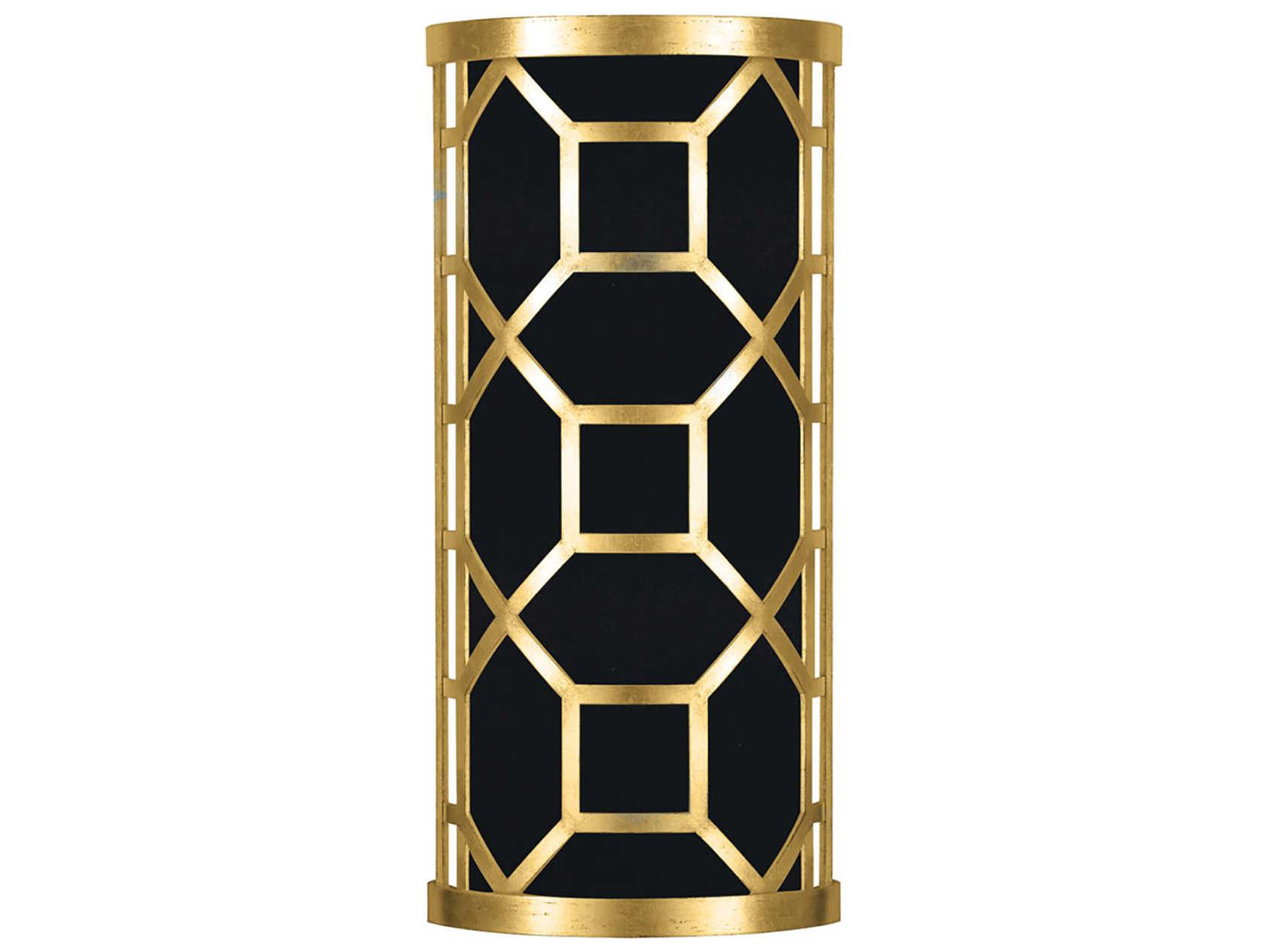 Fine Art Handcrafted Lighting Allegretto 2-Light Gold Leaf LED Wall Sconce