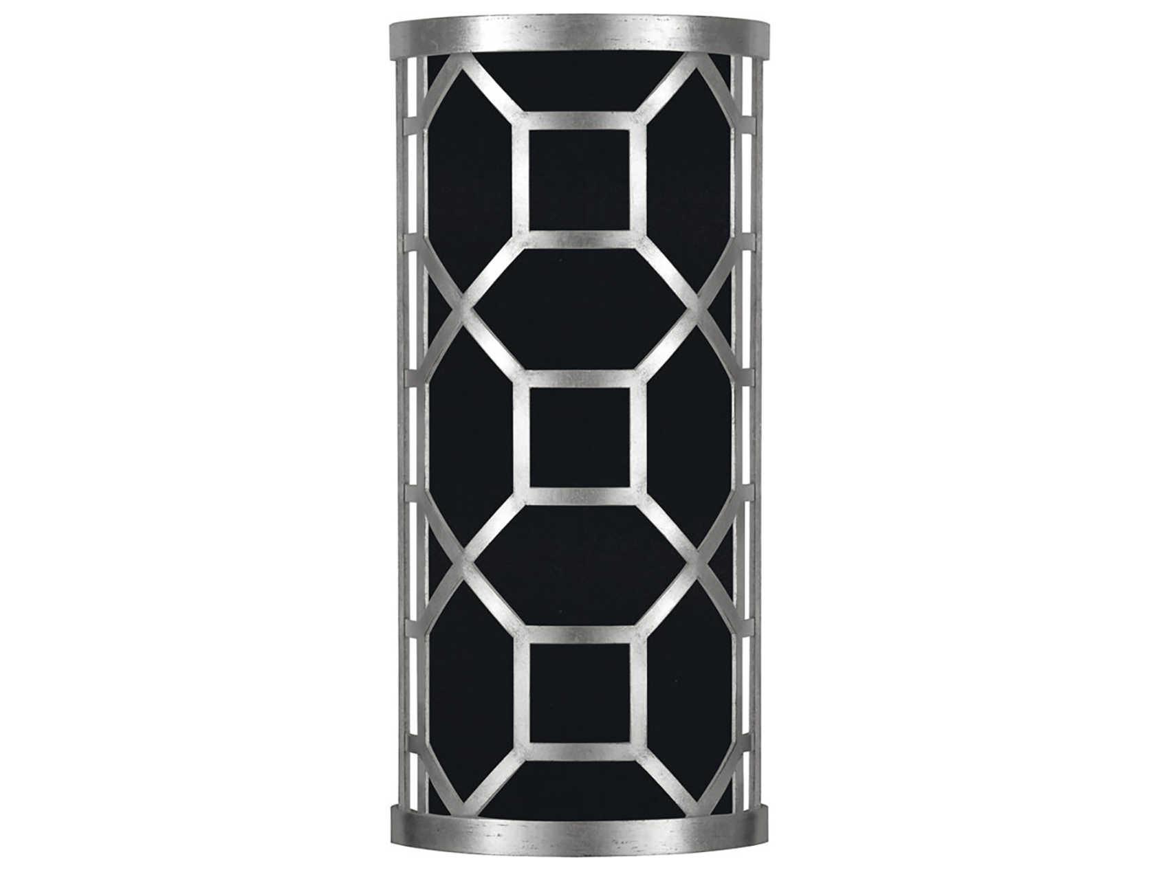 Fine Art Handcrafted Lighting Allegretto 2-Light Silver Leaf LED Wall Sconce