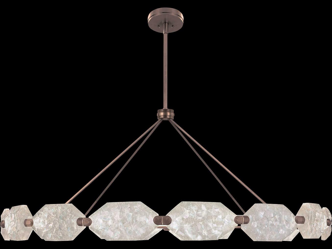 Fine Art Handcrafted Lighting Allison Paladino 32-Light Bronze Glass LED Pendant