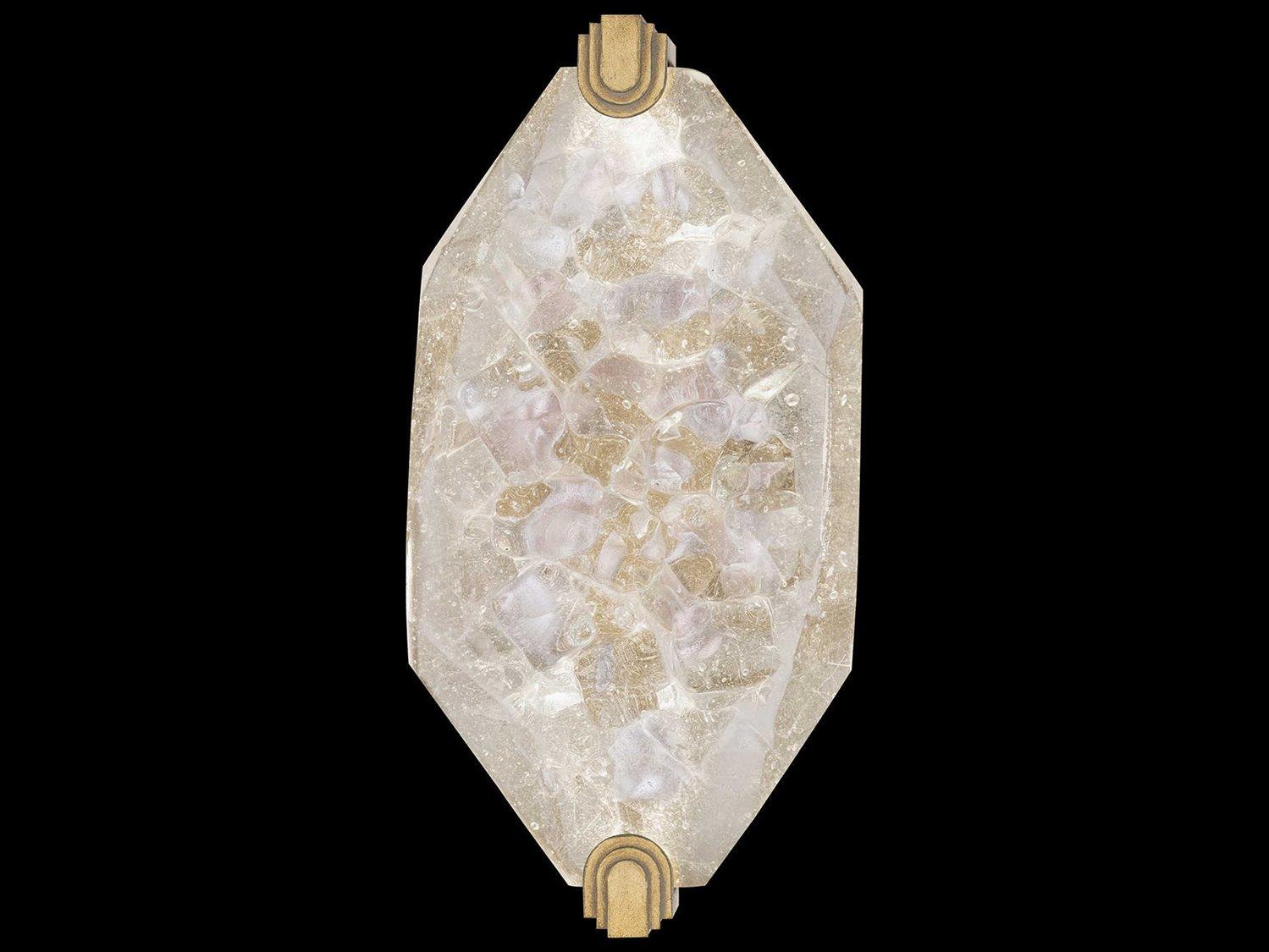 Fine Art Handcrafted Lighting Allison Paladino Gold Leaf Glass LED Wall Sconce