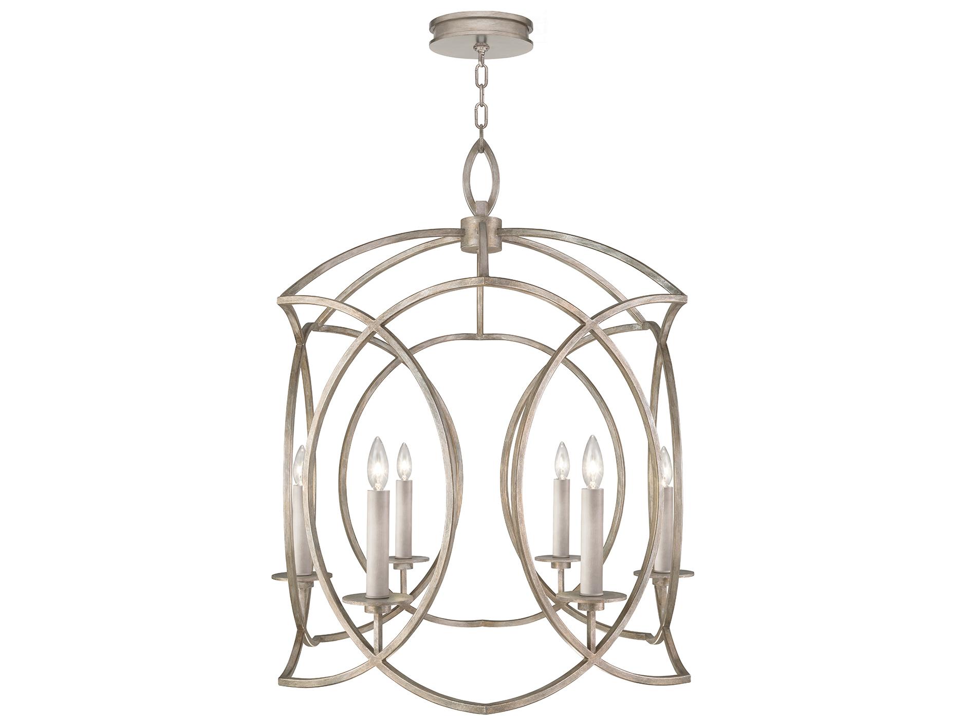 Fine Art Handcrafted Lighting Cienfuegos 6-Light Gray Candelabra Chandelier