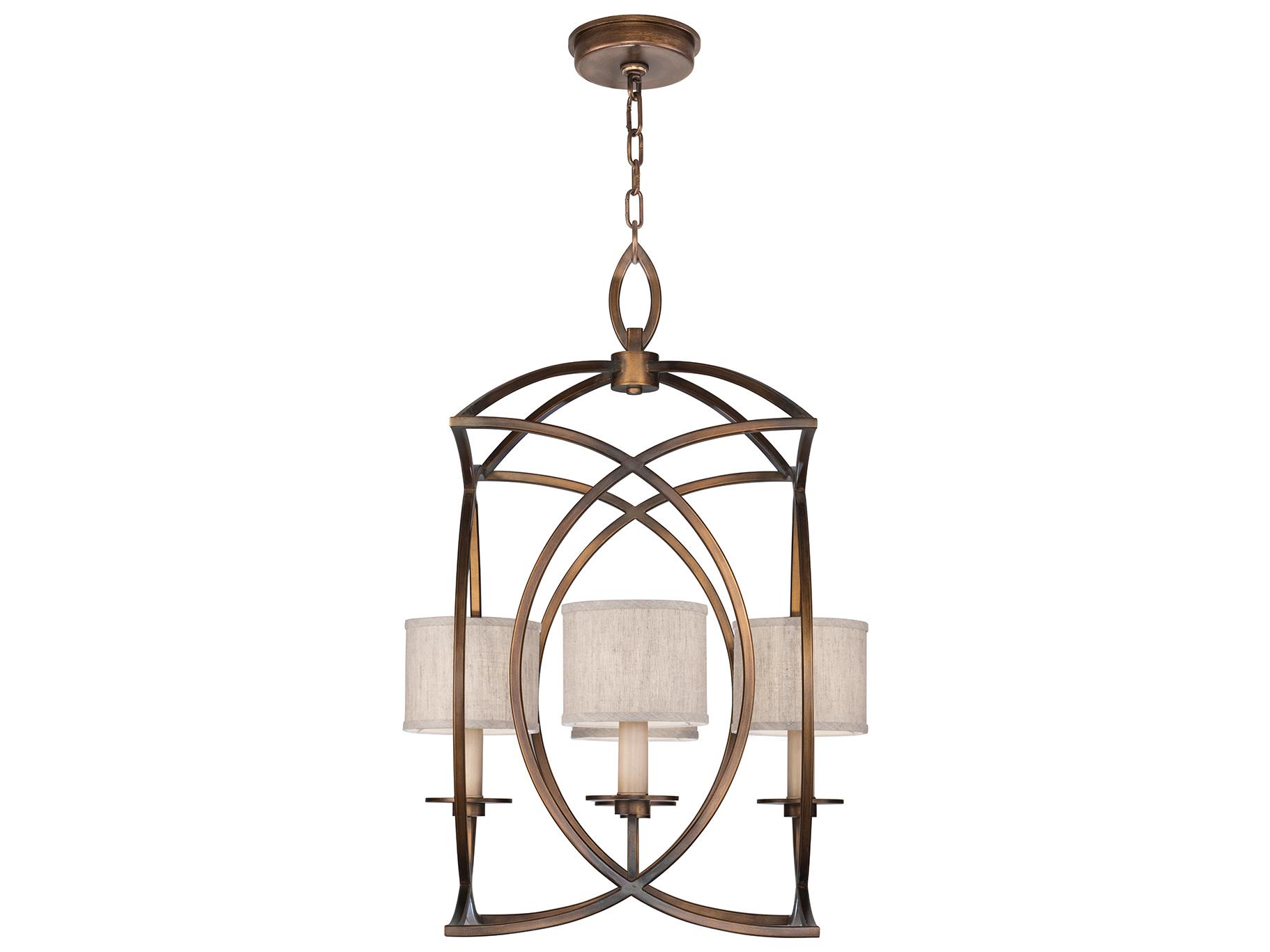 Fine Art Handcrafted Lighting Cienfuegos 4-Light Bronze Empire Chandelier