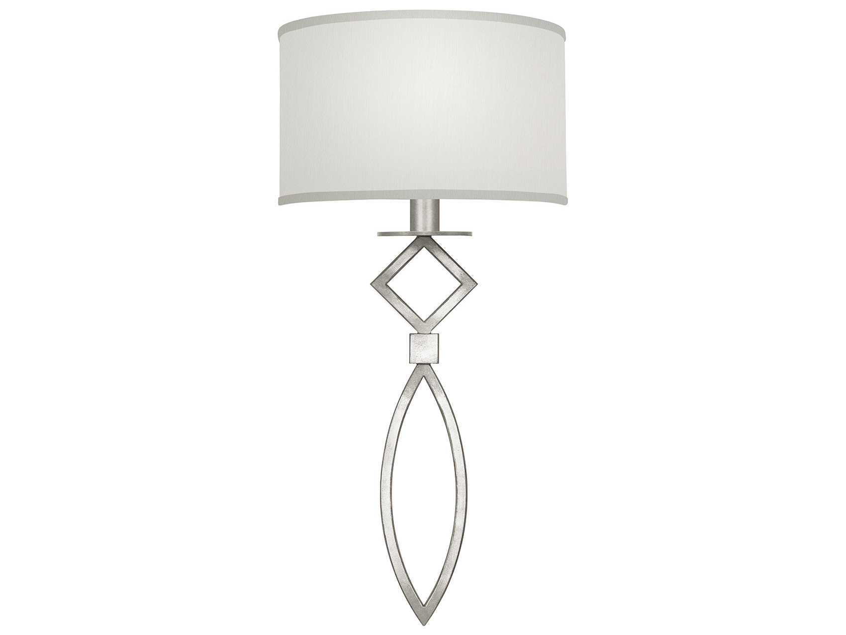 Fine Art Handcrafted Lighting Cienfuegos 1-Light Silver Leaf Wall Sconce