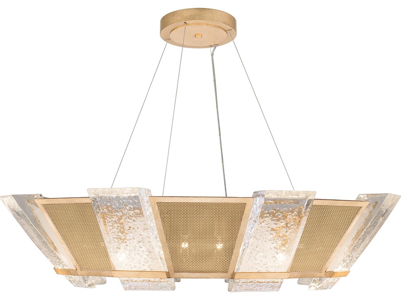 Fine Art Handcrafted Lighting Crownstone 16-Light-Light Gold Glass Bowl Pendant