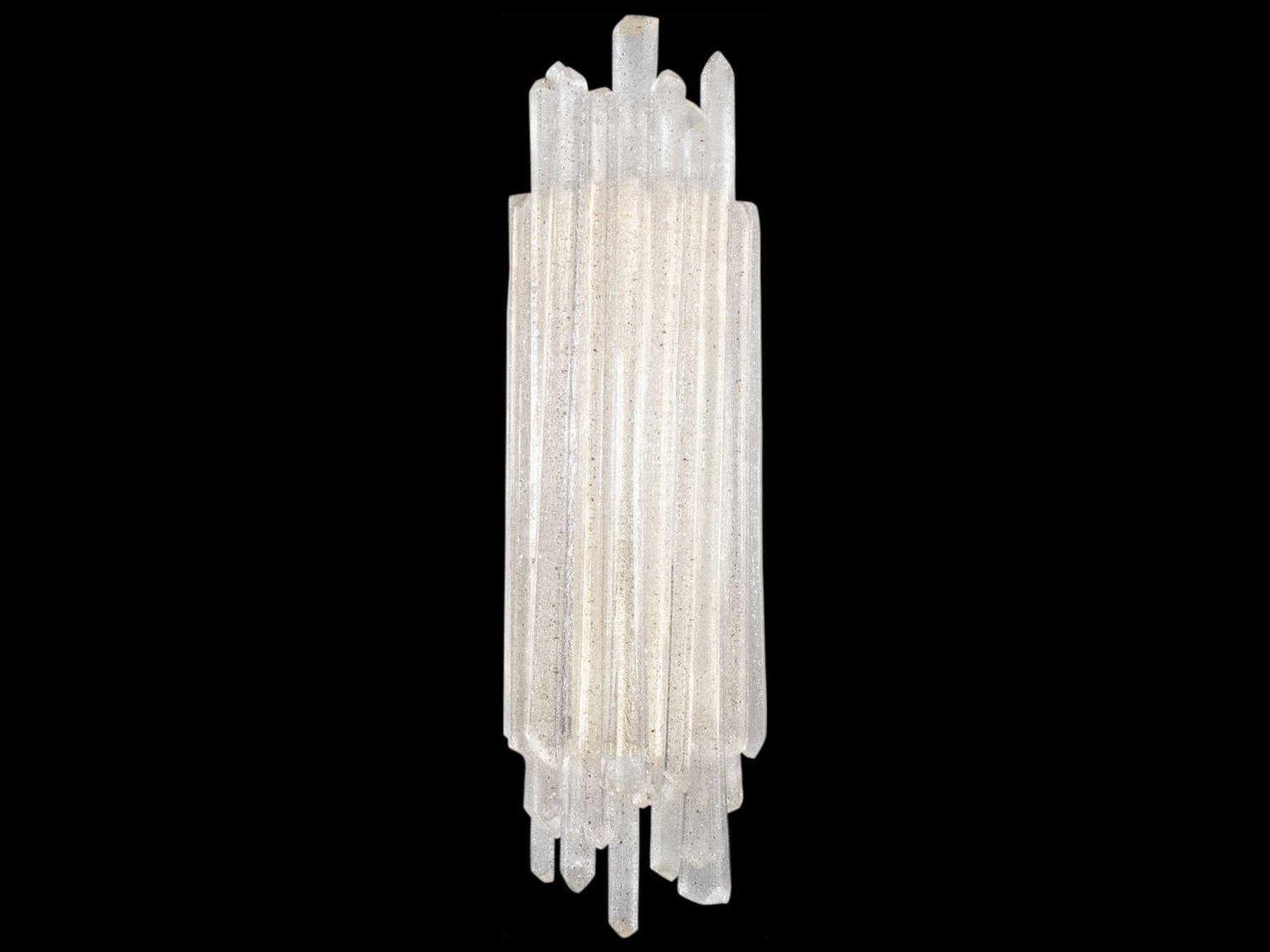 Fine Art Handcrafted Lighting Diamantina 3-Light Silver Crystal Wall Sconce