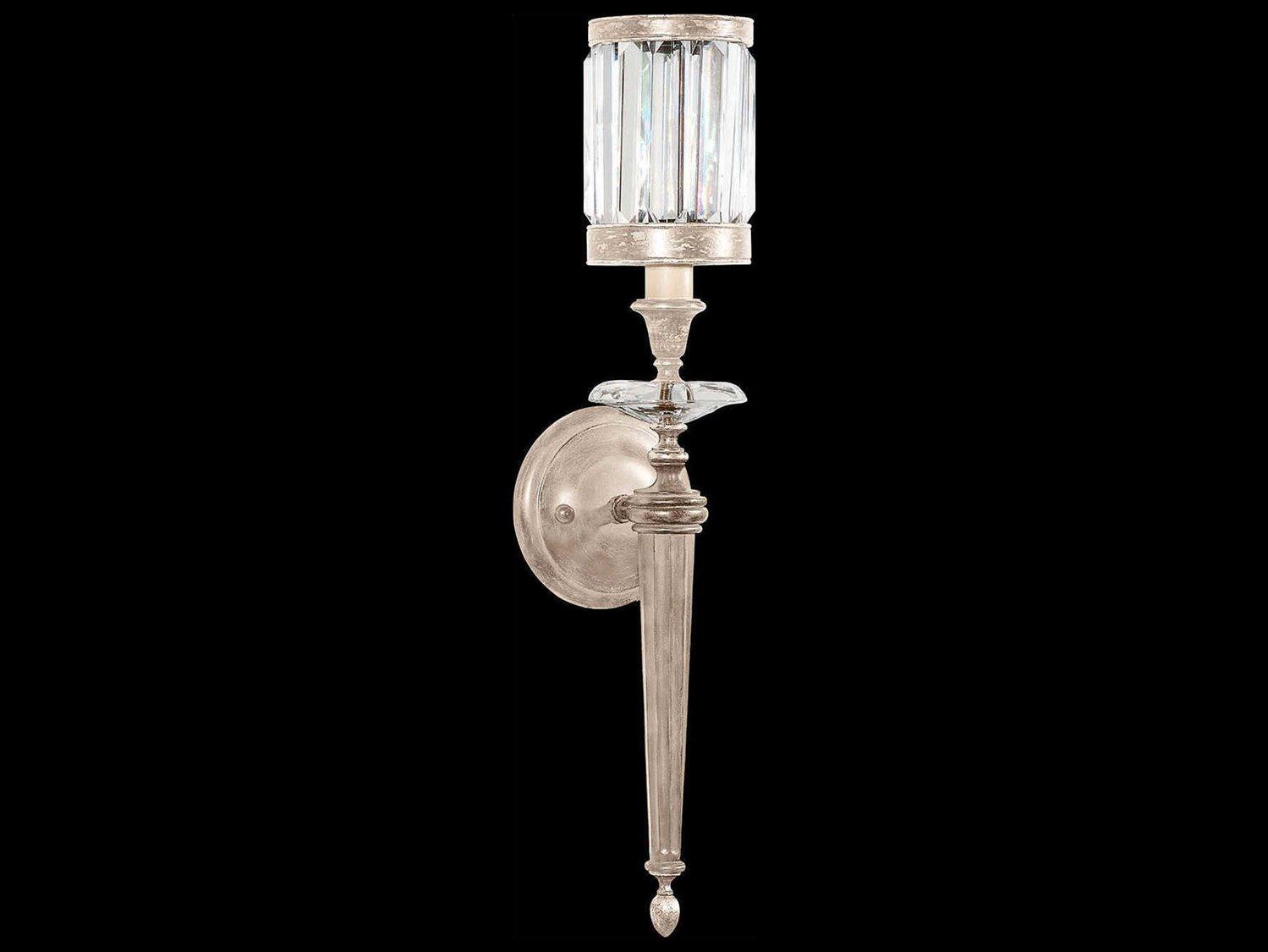 Fine Art Handcrafted Lighting Eaton Place Silver Crystal Wall Sconce