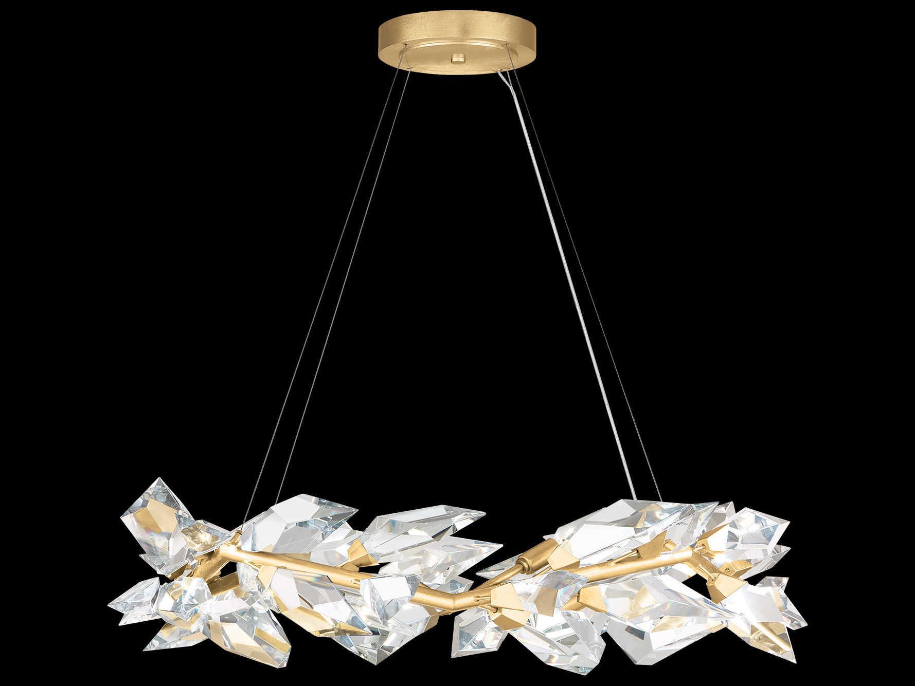 Fine Art Handcrafted Lighting Foret 8-Light Gold Crystal Pendant