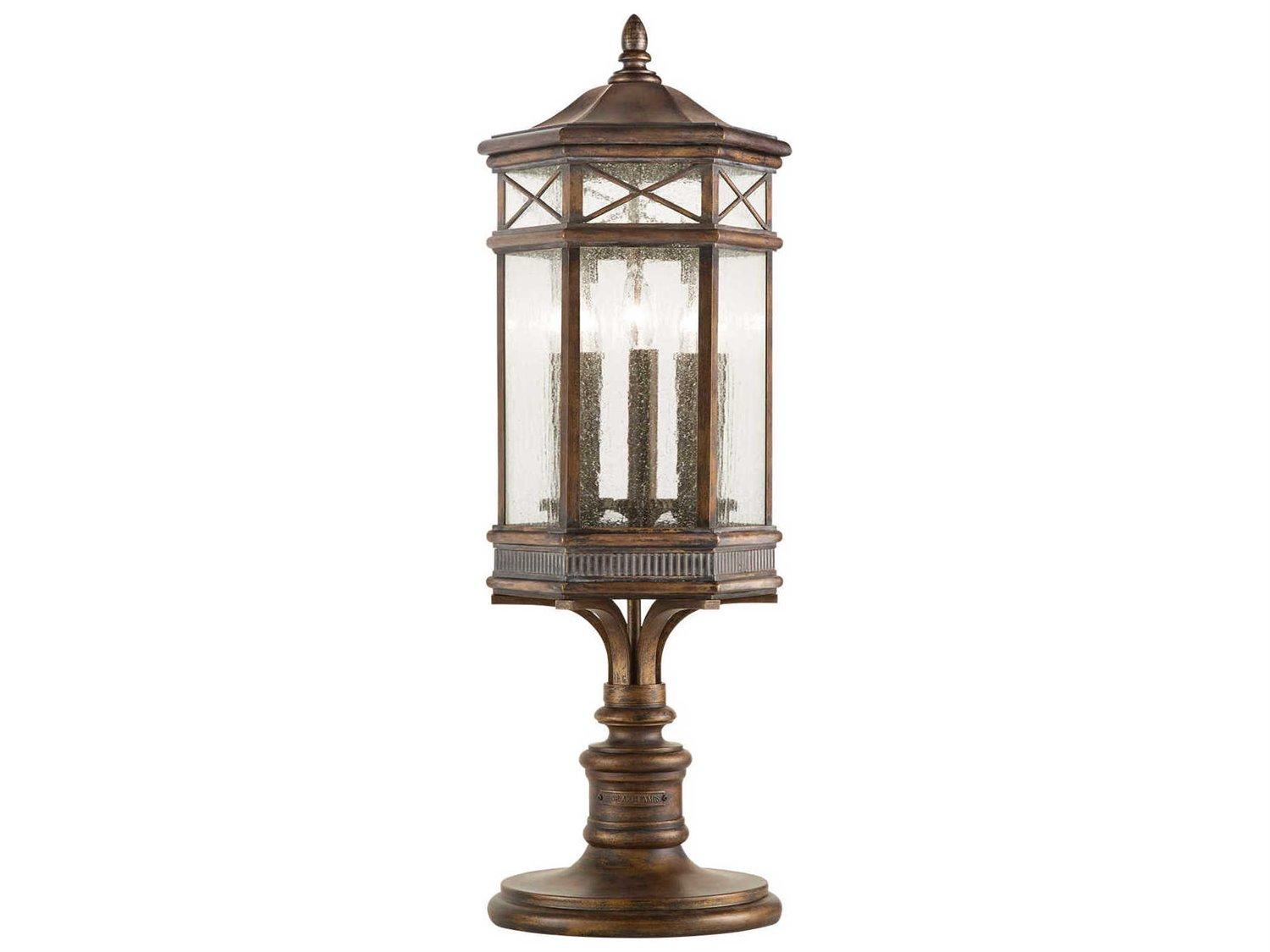 Fine Art Handcrafted Lighting Holland Park 3 - Light Outdoor Post Light