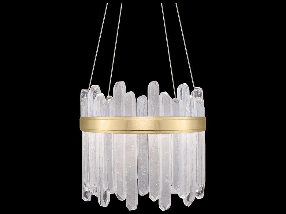 Fine Art Handcrafted Lighting Lior 24-Light Gold Glass LED Pendant