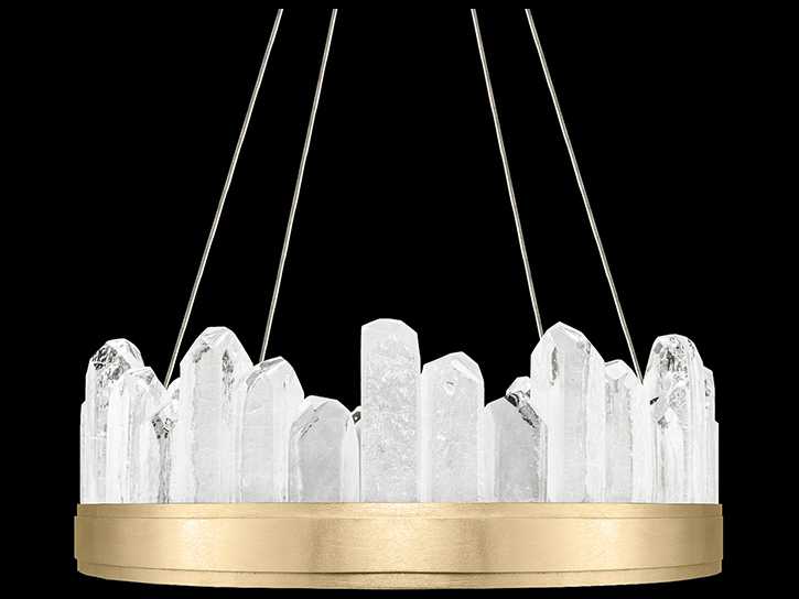 Fine Art Handcrafted Lighting Lior 12-Light Gold Glass LED Pendant