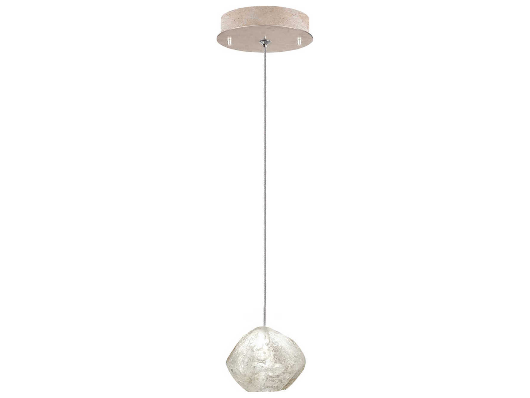 Fine Art Handcrafted Lighting Natural Inspirations 1-Light Gold Glass LED Mini Pendant