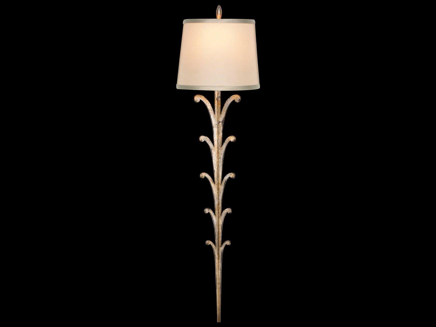Fine Art Handcrafted Lighting Allegretto Silver Wall Sconce