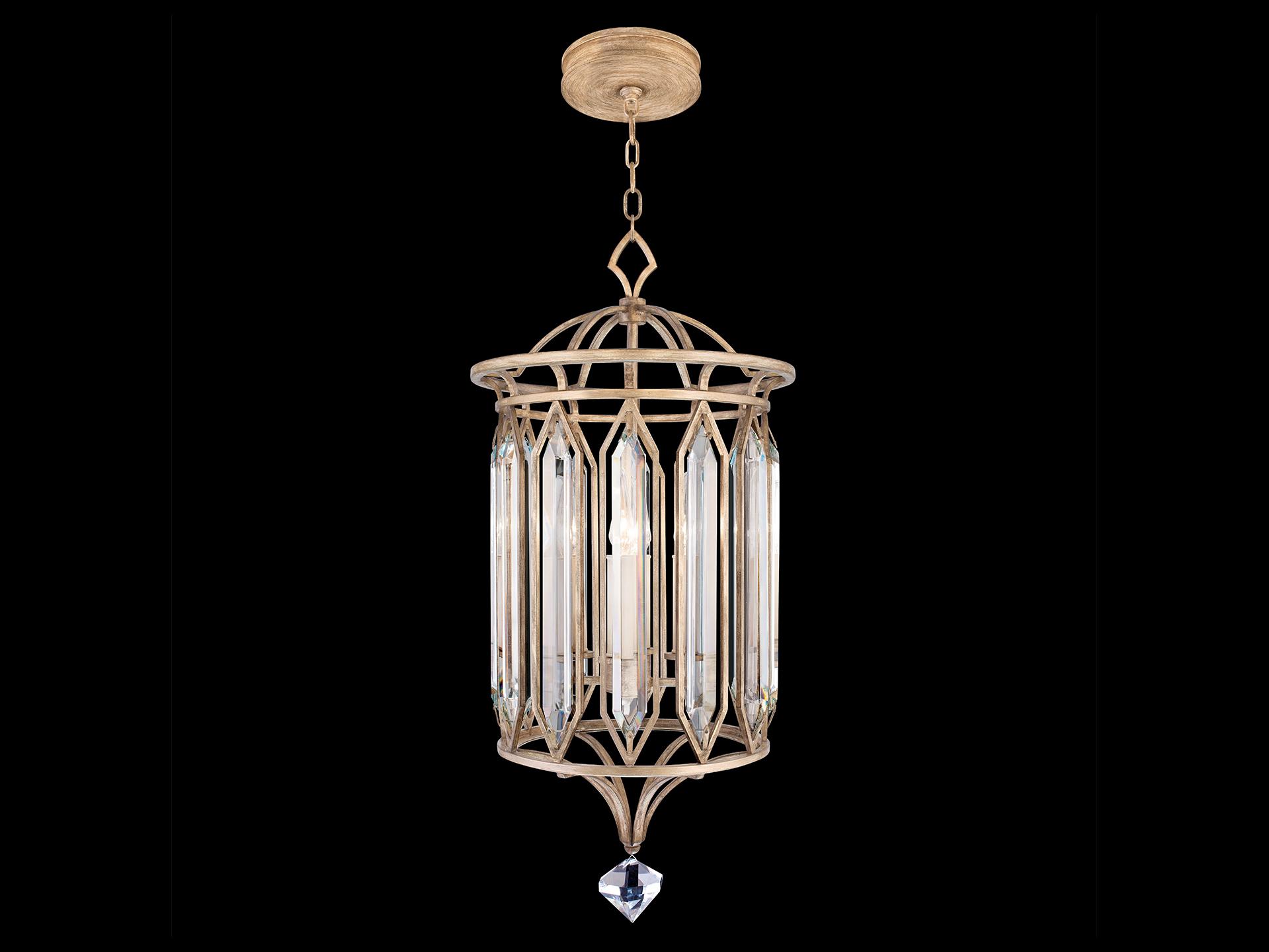 Fine Art Handcrafted Lighting Westminster 4-Light Gold Crystal Pendant