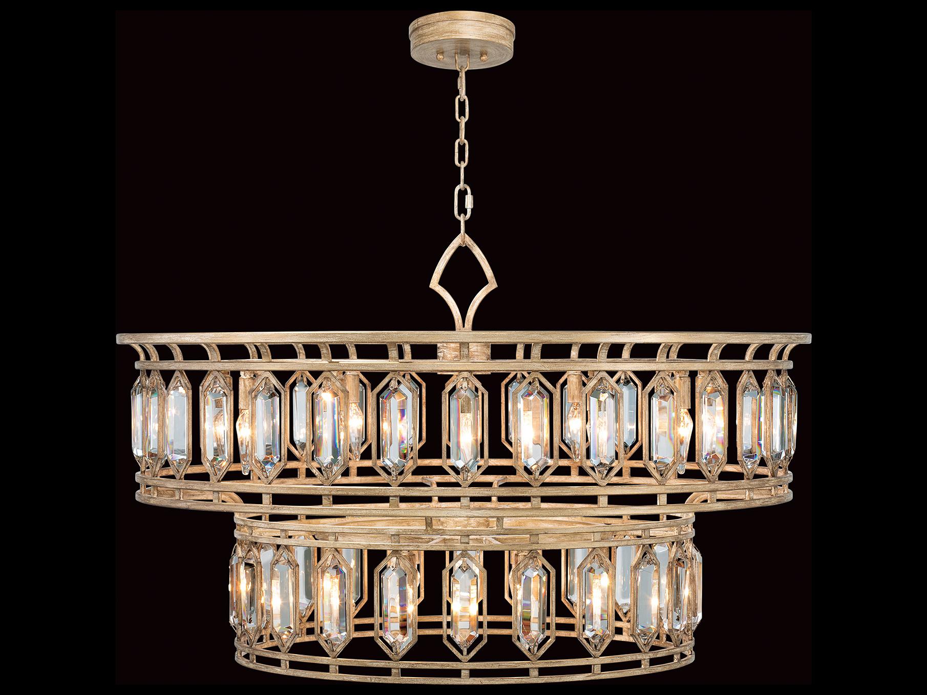 Fine Art Handcrafted Lighting Westminster 20-Light Gold Crystal Pendant