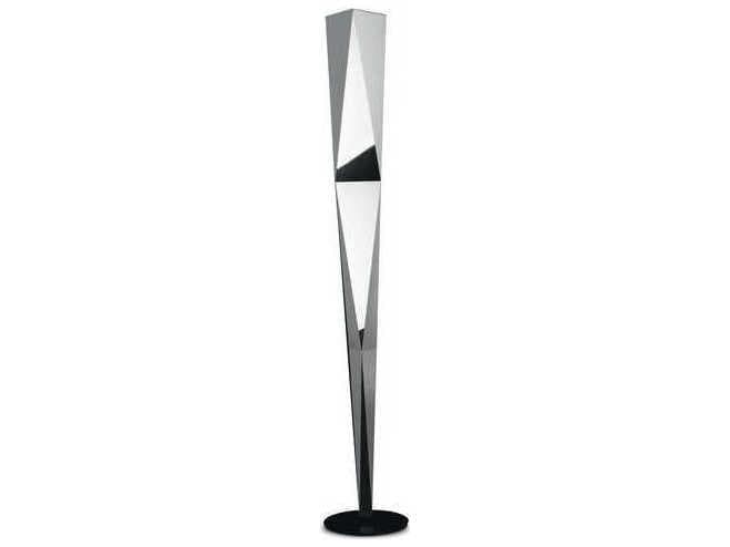 Fontana Arte Vertigo Mirrored Chrome Gray LED Floor Lamp