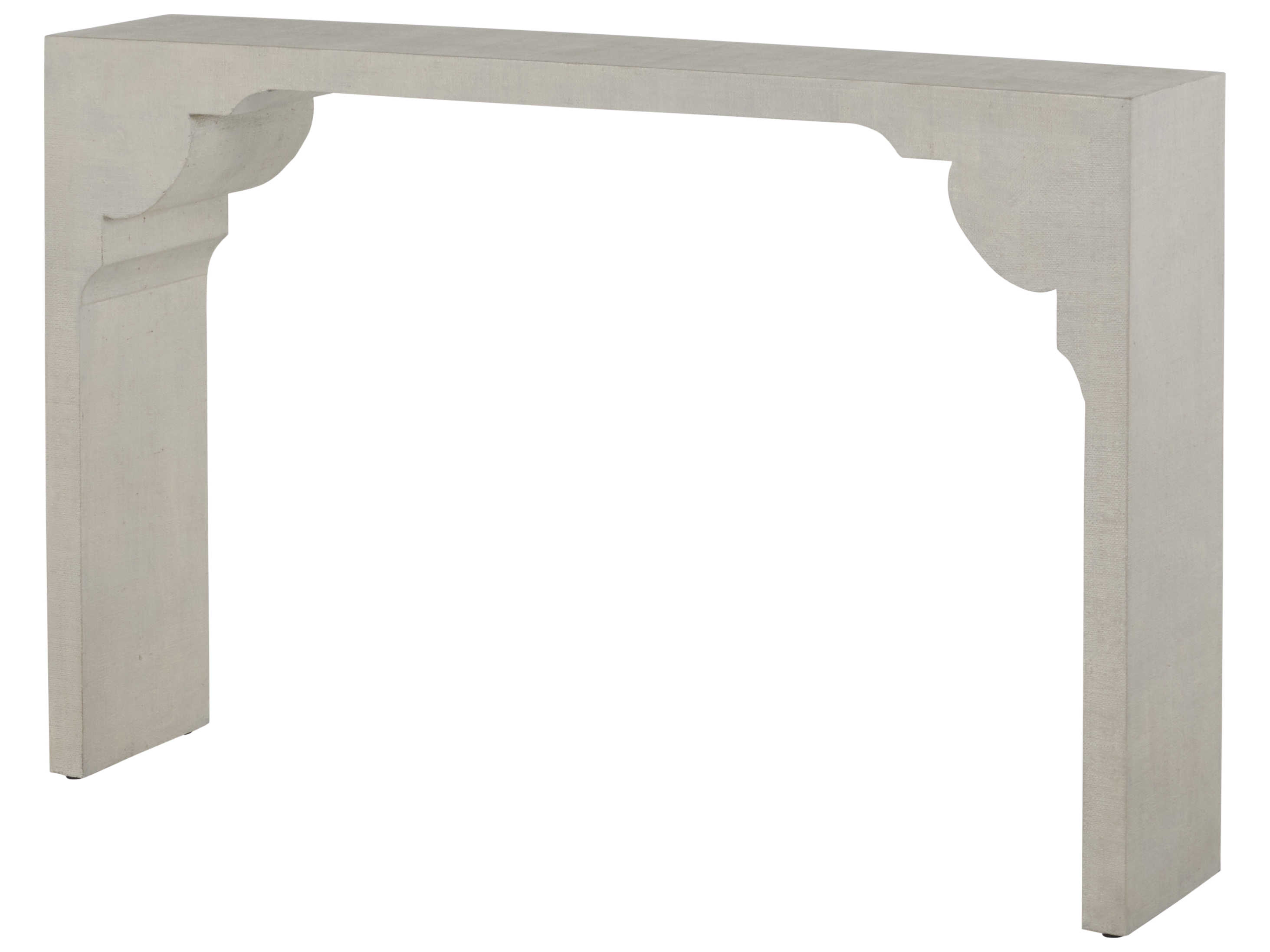 Gabby Dorry Rectangular White Seagrass Console Table