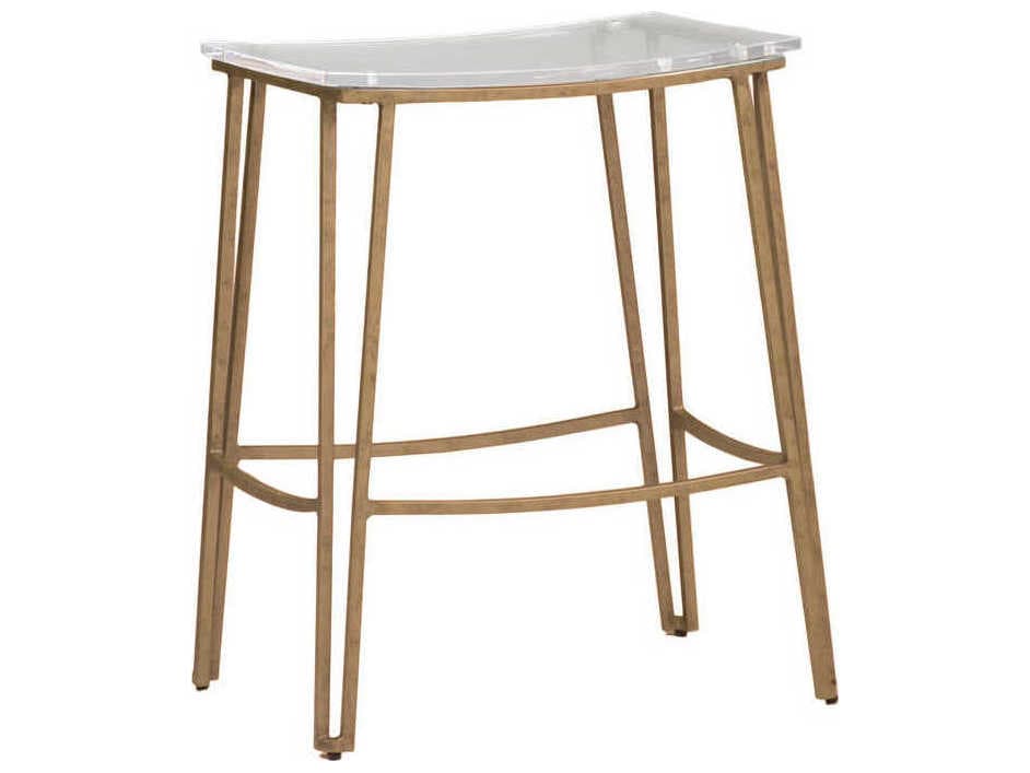 Gabby Pierce Antique Gold & Clear Acrylic Counter Stool
