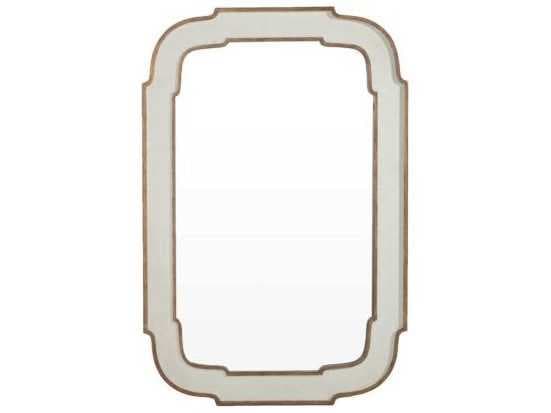 Gabby Joanie Antique White / Gold Rectangular Wall Mirror