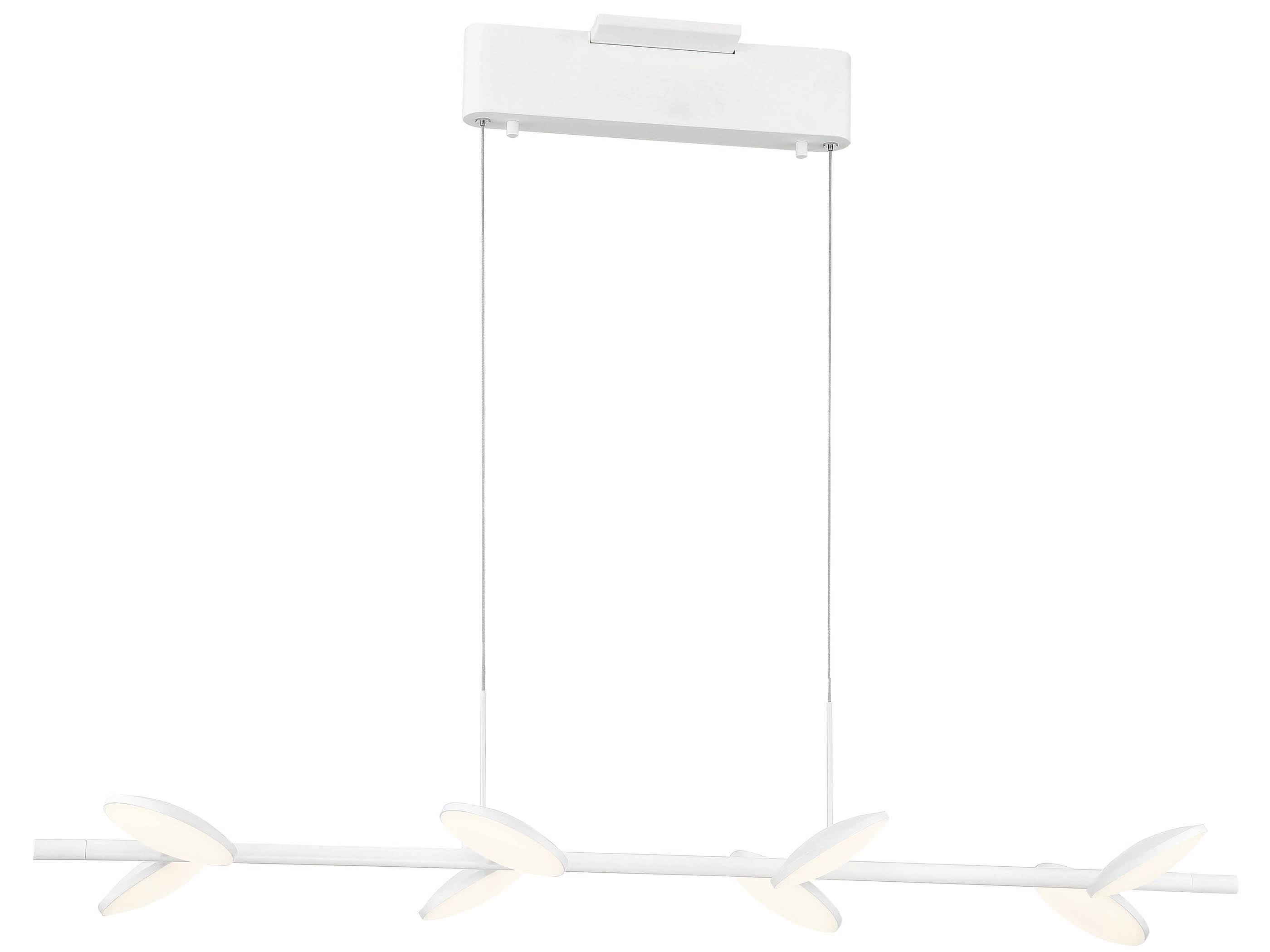 George Kovacs Eyespy 8-Light Matte White LED Linear Island Pendant
