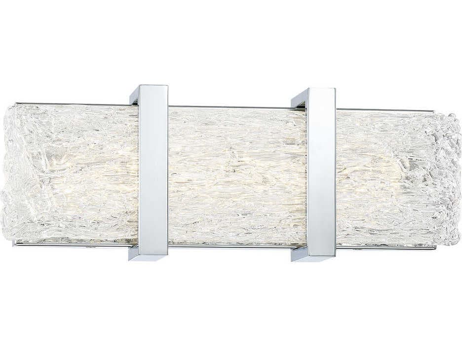 George Kovacs Forest Ice Ii 1-Light Chrome Glass LED Vanity Light