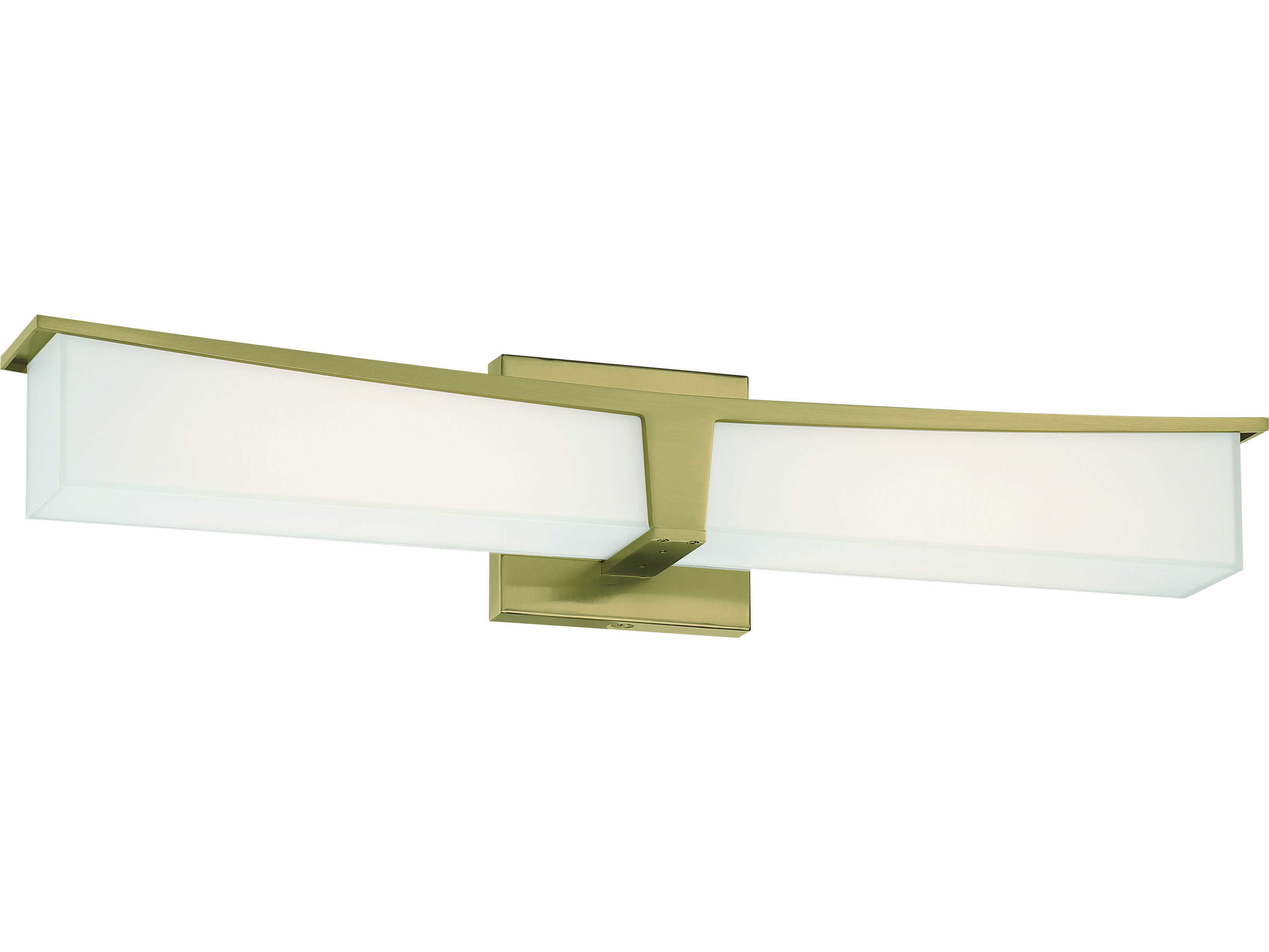 George Kovacs Plane 1-Light Honey Gold Glass LED Vanity Light